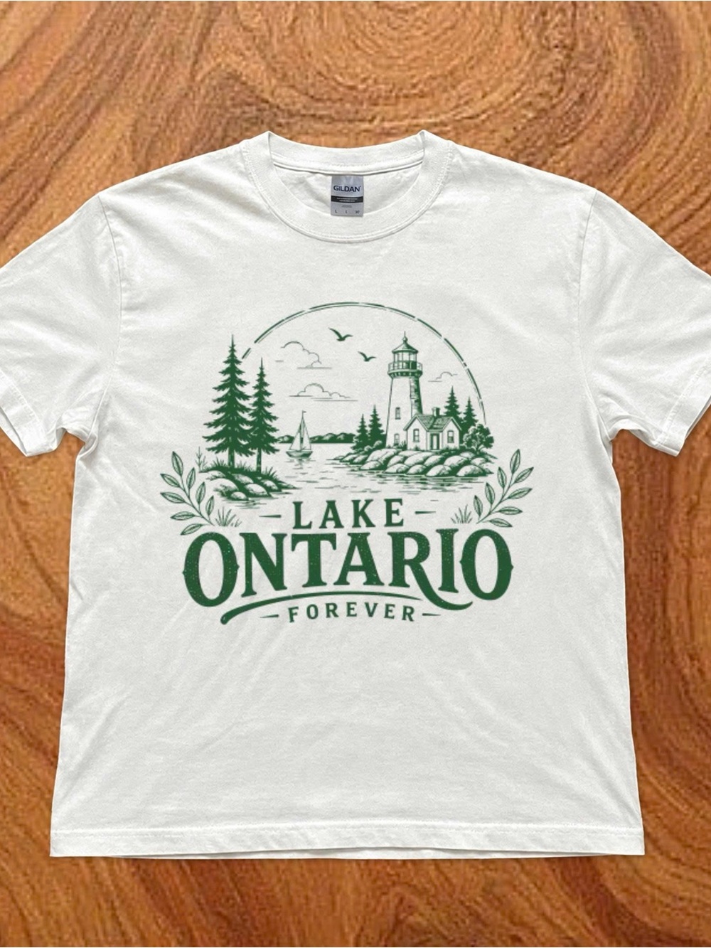 Green Lake Ontario Forever Graphic - The Great Lake Tee